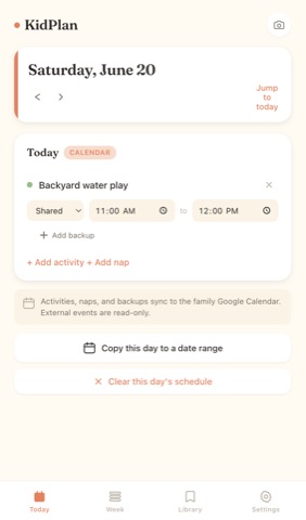 KidPlan screenshot