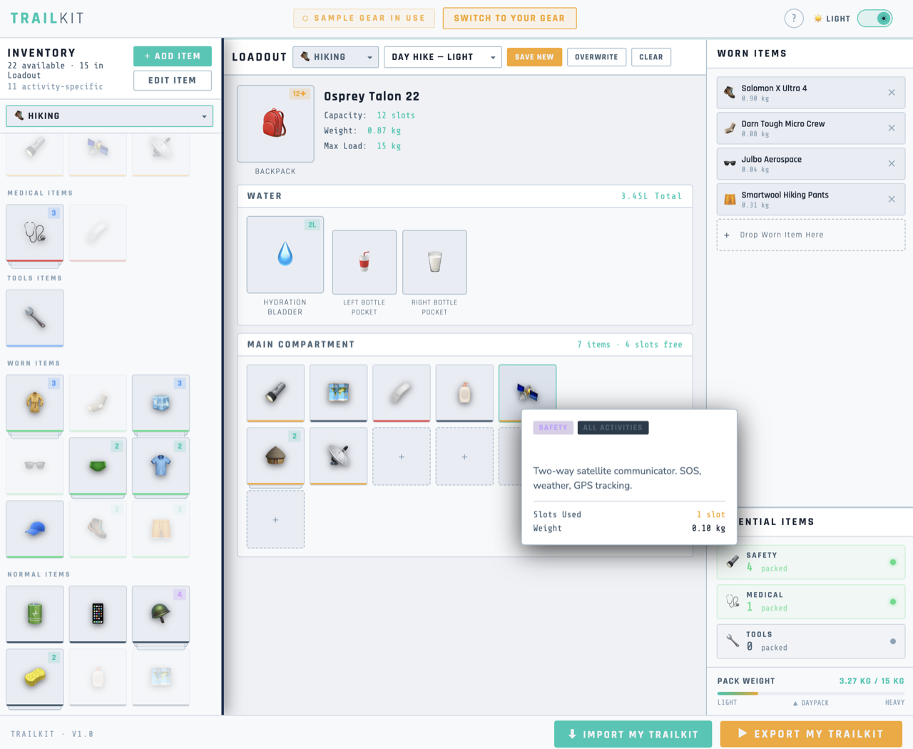 TrailKit screenshot